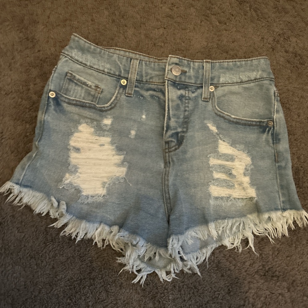 Wild Fable Distressed denim highwaisted shorts super short
